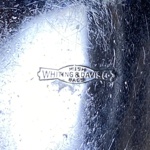 Vintage 1980s Whiting & Davis Filigree and Shell Statement Clip On Earrings - Picture 6 of 6